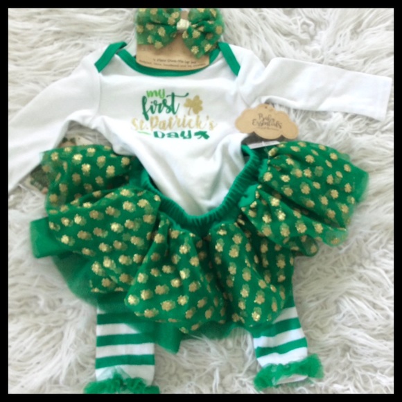 NWT My 1st St Patrick’s Day Dress Me Up Set - Picture 4 of 5